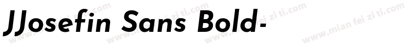 JJosefin Sans Bold字体转换